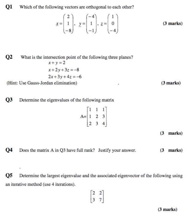 Octagonal Vector Question Solved Q1 Which of the following vectors are orthogonal to | Chegg.com
