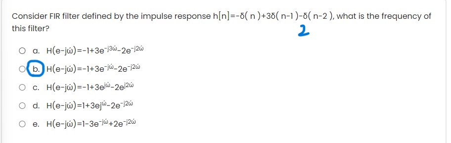 Solved Consider Fir Filter Defined By The Impulse Response Chegg Solved Consider Fir Filter Defined By The Impulse Response Chegg