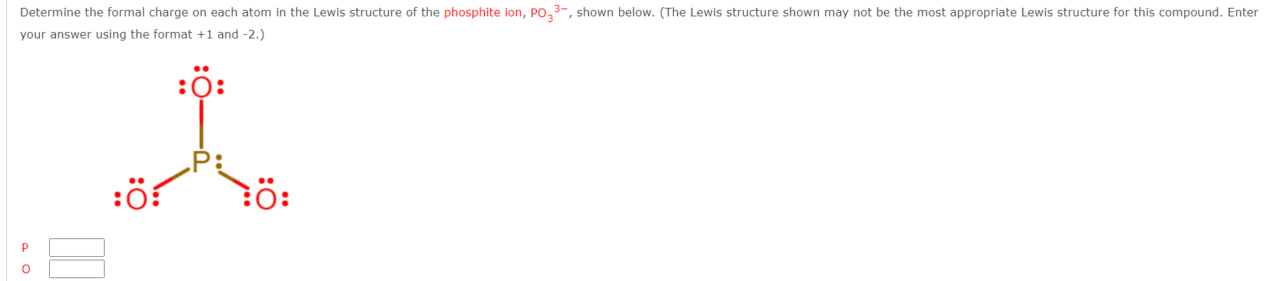 phosphite lewis structure