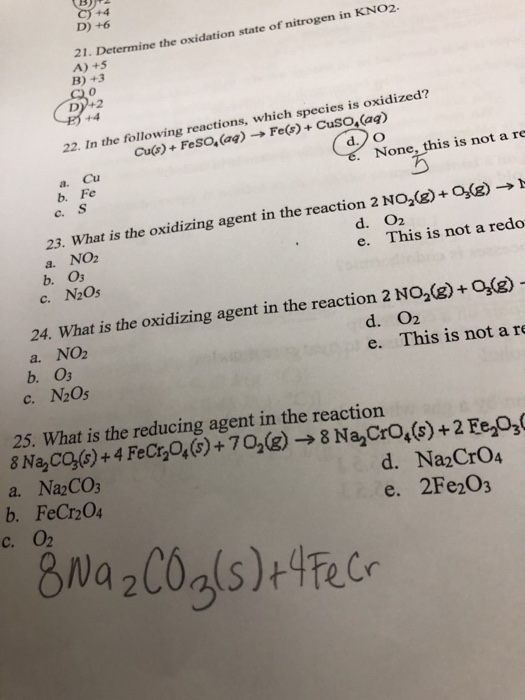 Determine the Oxidation State of Nitrogen in No2.
