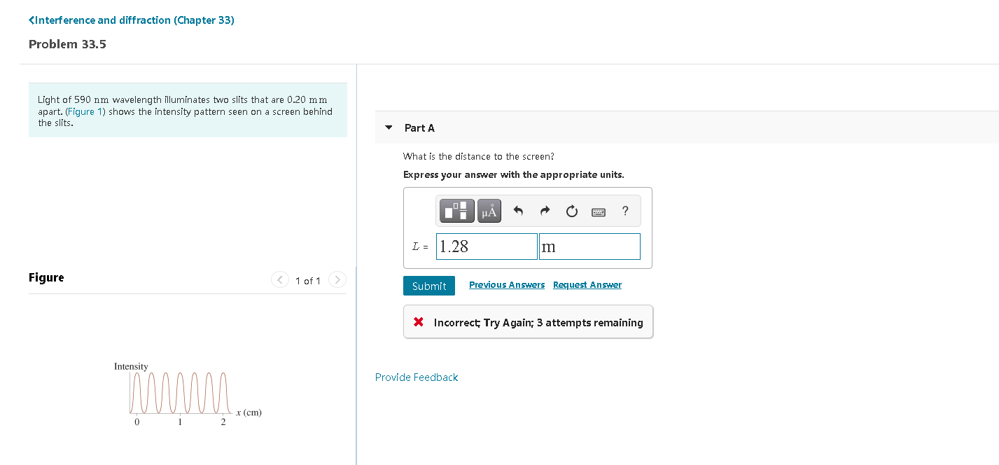 Solved Interference and diffraction (Chapter 33) Problem | Chegg.com