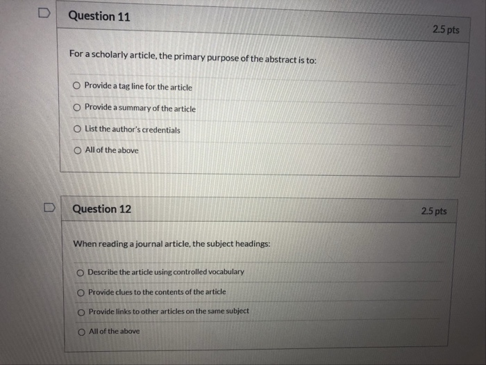 Solved Question 6 5 pts Which of the following pieces of | Chegg.com