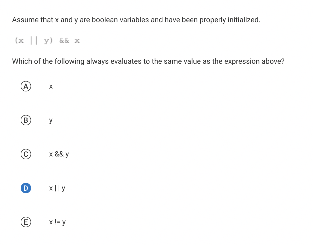 solved-assume-that-x-and-y-are-boolean-variables-and-have-chegg