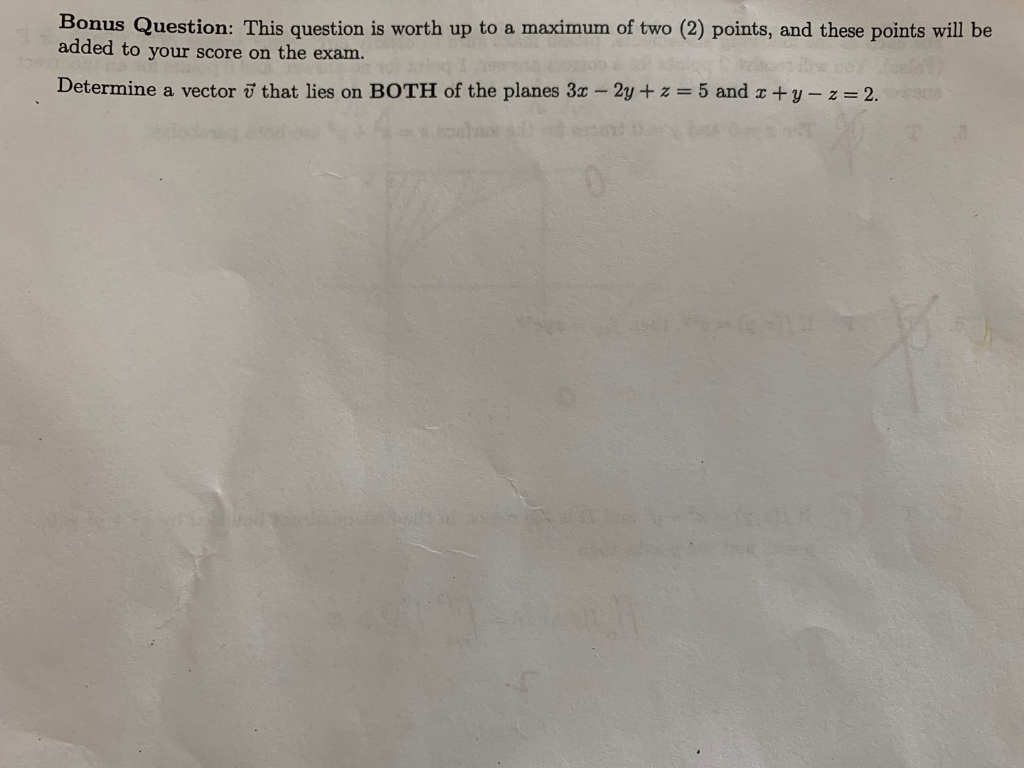 Solved Bonus Question: This question is worth up to a | Chegg.com