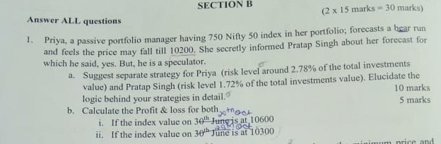 Solved SECTION B Answer ALL questions (2 x 15 marks 30 | Chegg.com