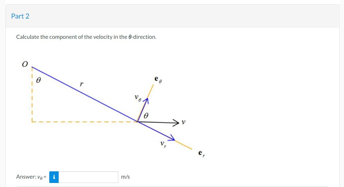 Solved Calculate the component of the velocity in the | Chegg.com