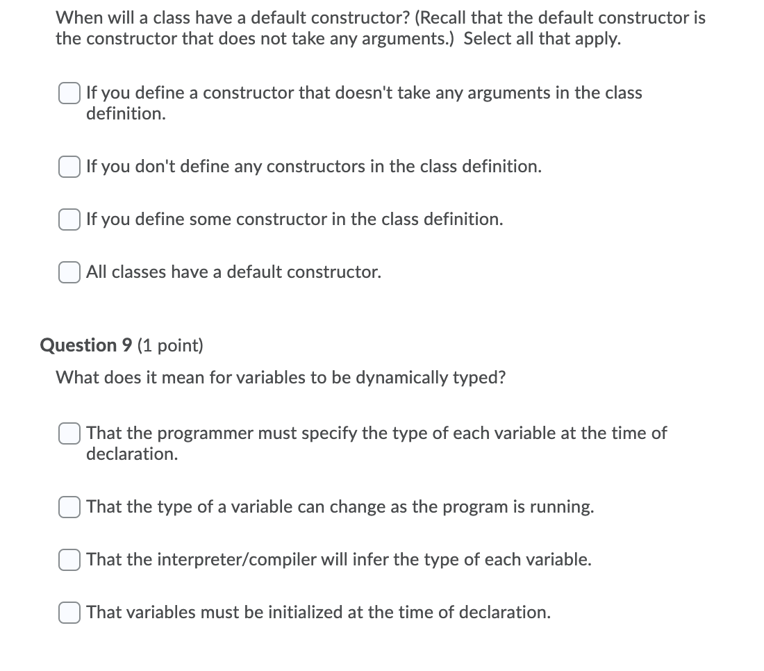 default constructor for template class