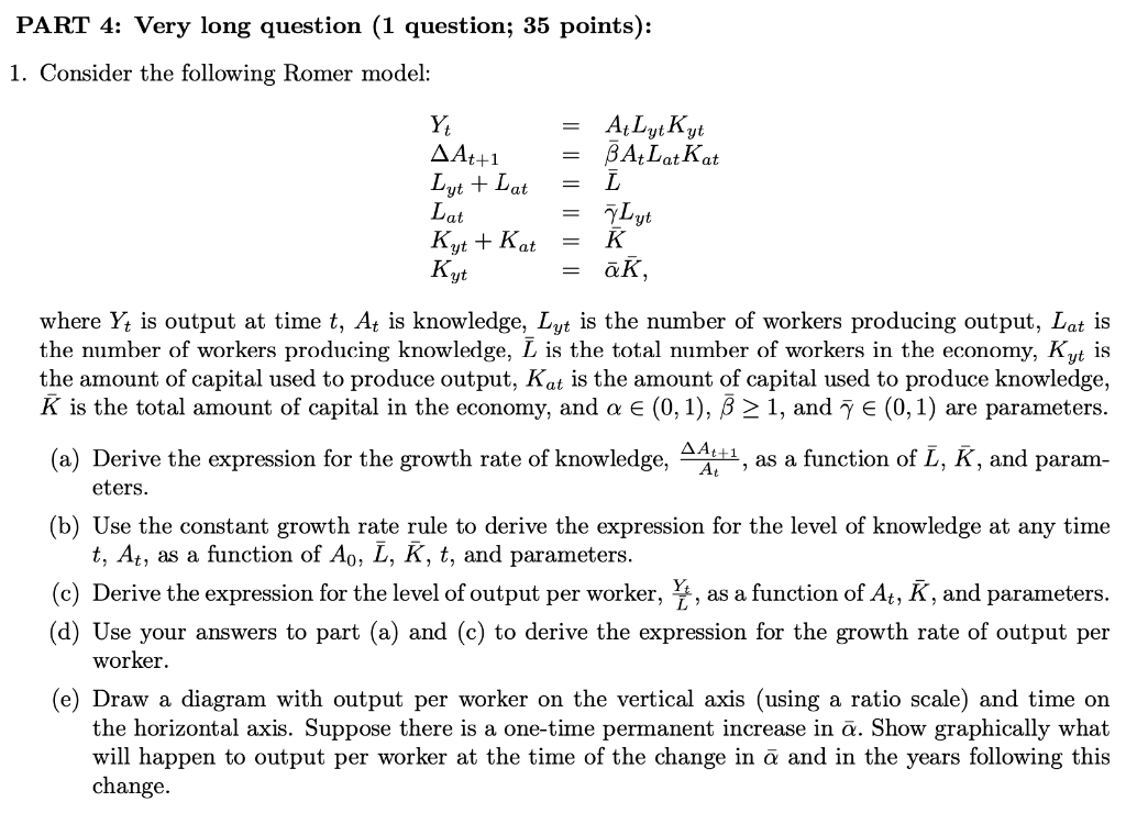 Part 4 Very Long Question 1 Question 35 Points Chegg Com