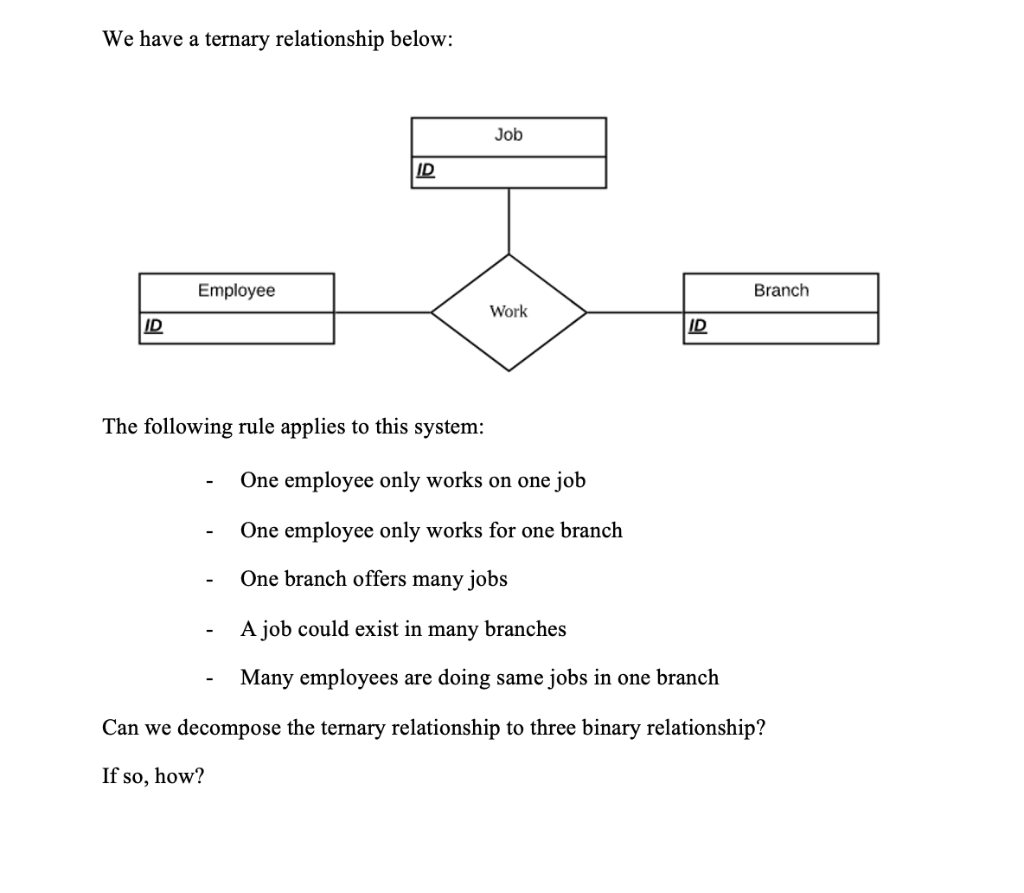 solved-we-have-a-ternary-relationship-below-the-following-chegg
