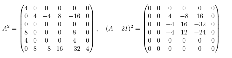Solved Given the C^{6x6} matrix A Determine an invertible | Chegg.com