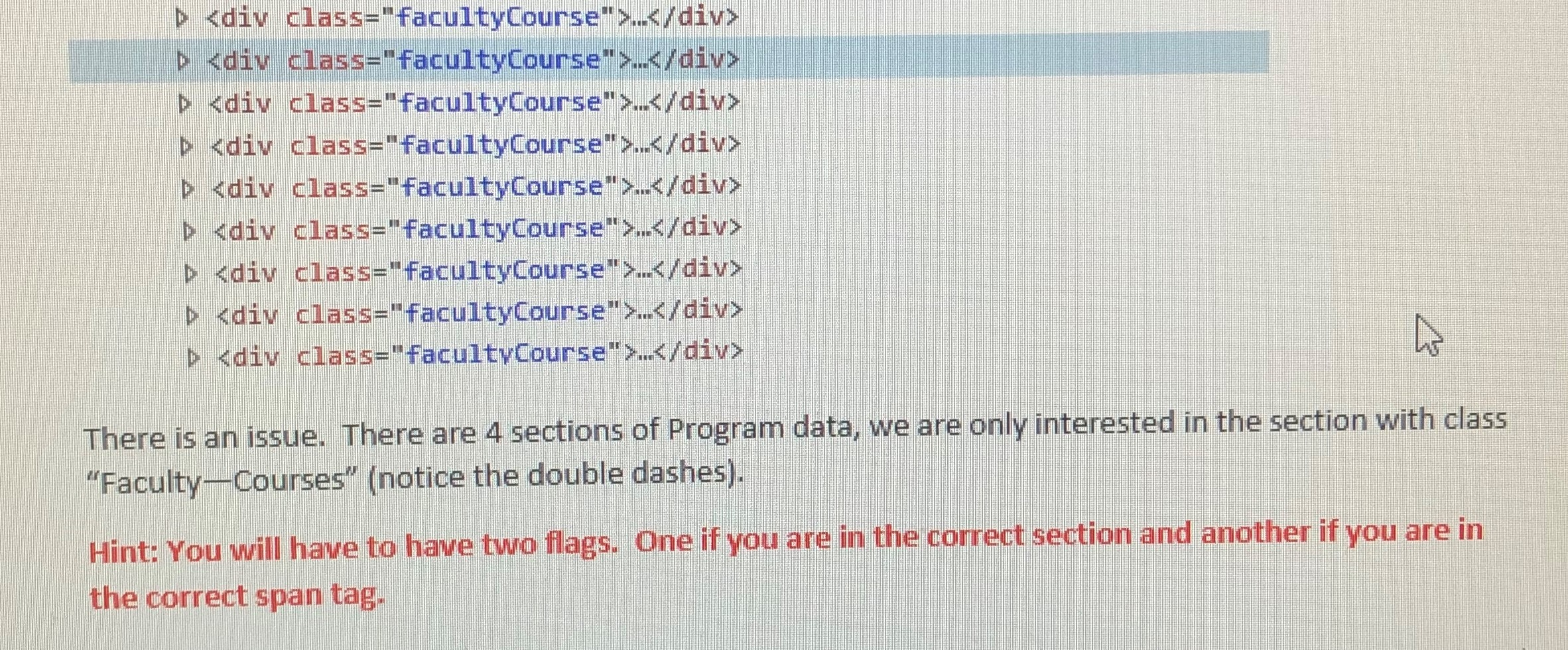 solve with python Write a HTMLParser that extracts | Chegg.com
