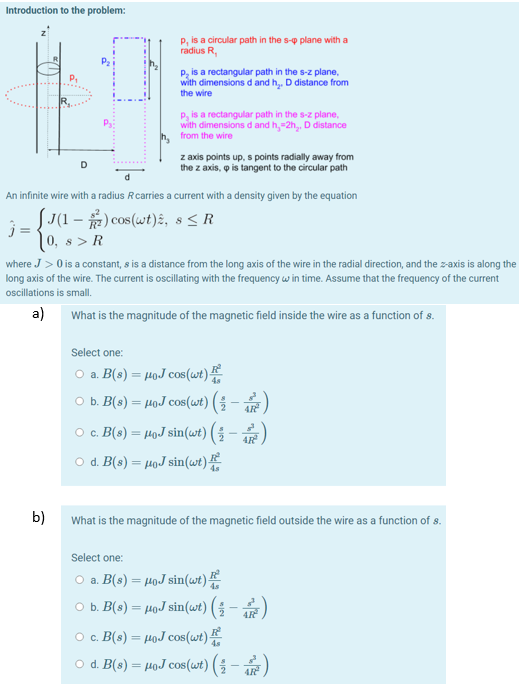 Solved Introduction to the problem: P, is a circular path in | Chegg.com