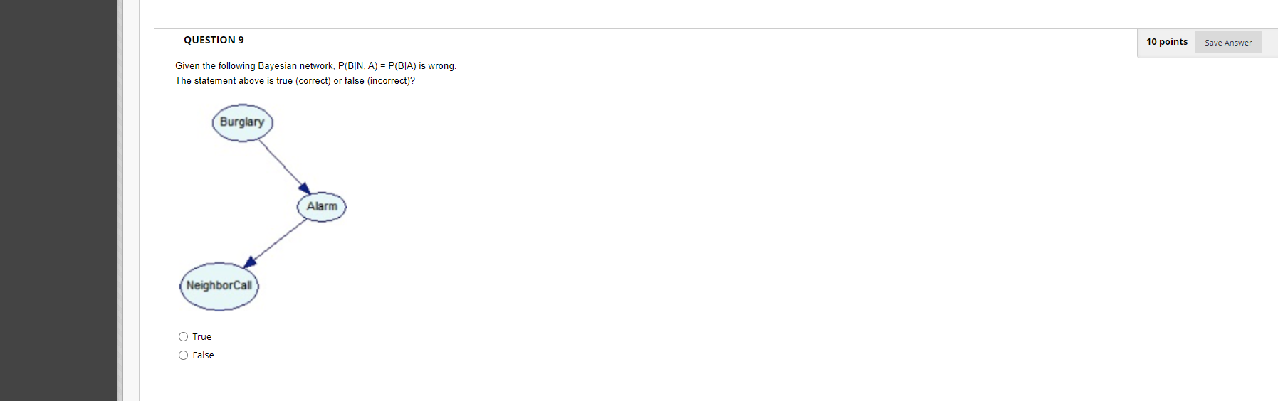 Solved QUESTION 9 10 points Save Answer Given the following | Chegg.com