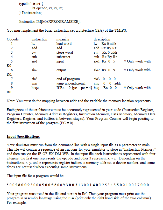 The Problem Using C Programming Language Write A P Chegg Com