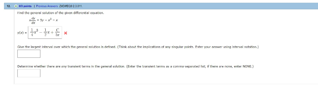Solved I need help solving these DE problems please include | Chegg.com