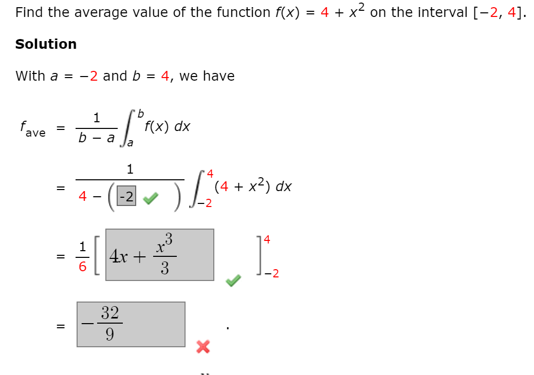 Solved Find The Average Value Of The Function F X 4 X2 Chegg Com