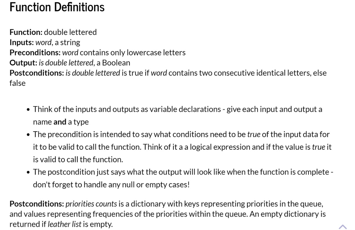 Solved For part A, This is an example of a function | Chegg.com