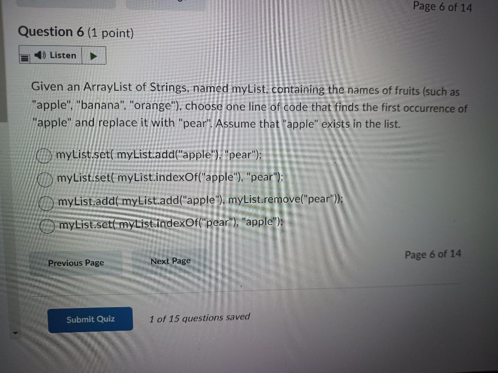 Solved Given An ArrayList Of Strings, Named MyList, | Chegg.com