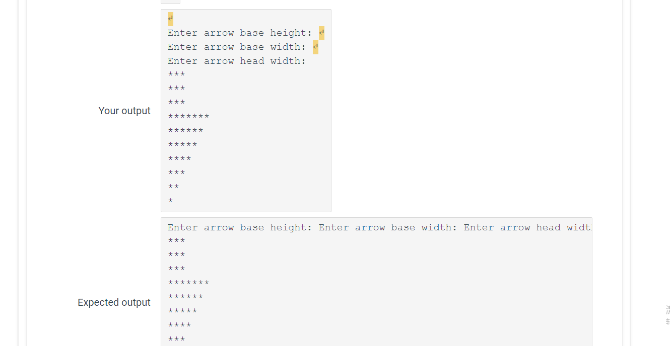 Solved 6.18 **zyLab: Drawing a half arrow Write this program | Chegg.com