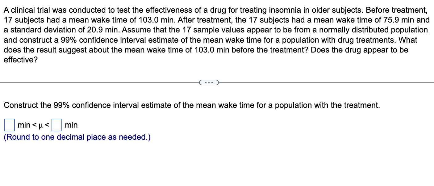 Solved A clinical trial was conducted to test the | Chegg.com