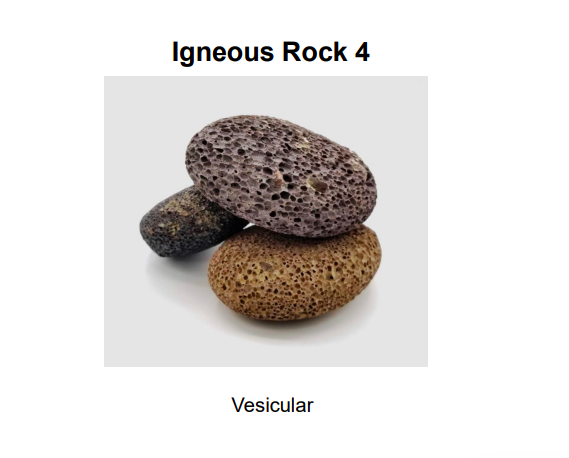 Igneous Rock 4
Vesicular