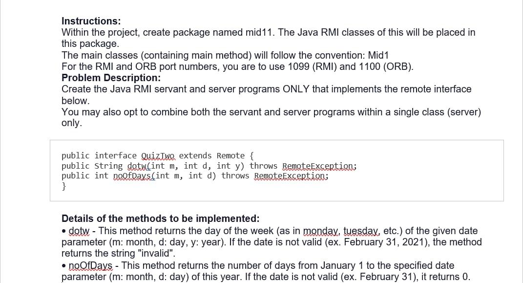 Solved Instructions Within the project, create package