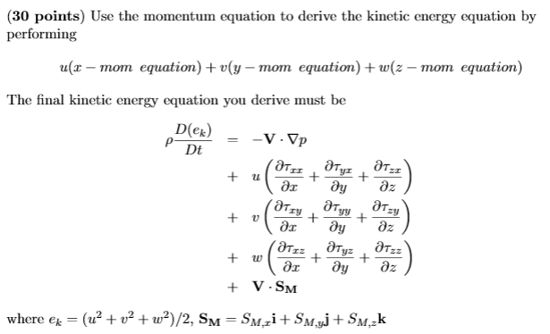 solved-30-points-use-the-momentum-equation-to-derive-the-chegg