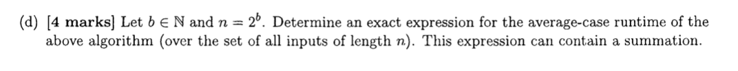 Solved 9. (12 marks] Average-case analysis. Recall that a | Chegg.com