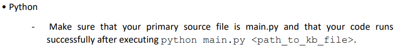 Solved - Make sure that your primary source file is main.py | Chegg.com