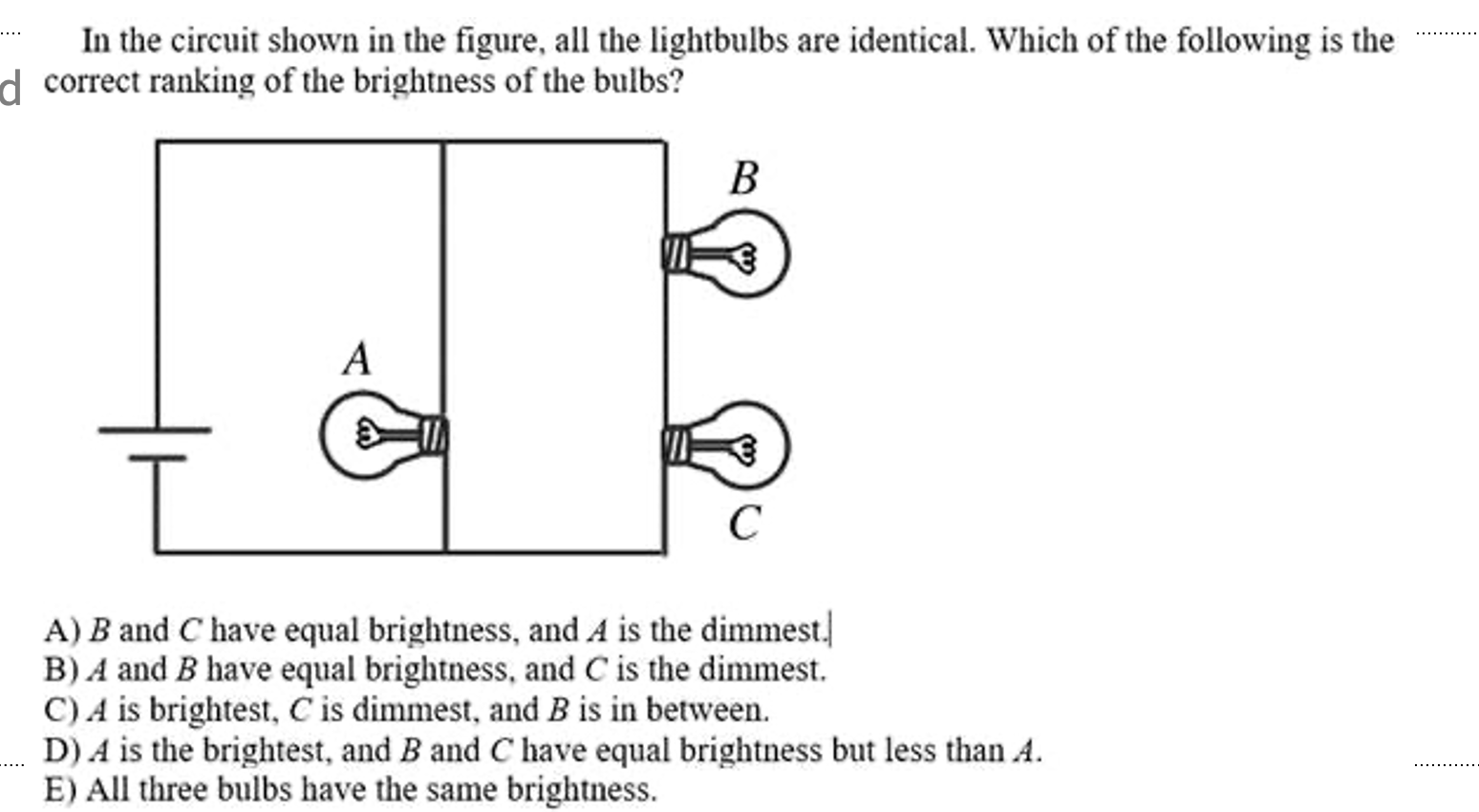 Solved In The Circuit Shown In The Figure, All The | Chegg.com