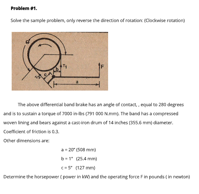 Solved Problem #1. Solve the sample problem, only reverse | Chegg.com