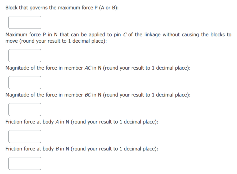 Solved Two blocks A and B are connected by the linkage as | Chegg.com