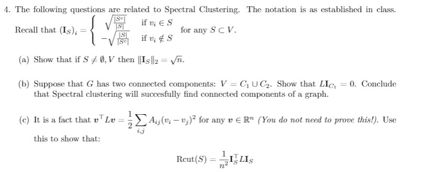 4. The following questions are related to Spectral | Chegg.com