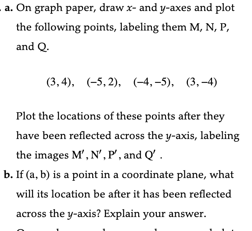 Solved a. On graph paper, draw x and yaxes and plot the