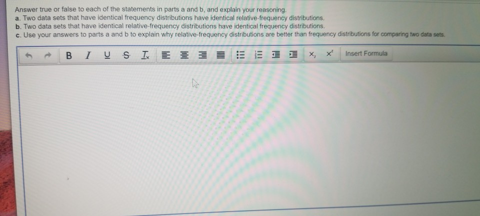 Solved Answer True Or False To Each Of The Statements In Chegg