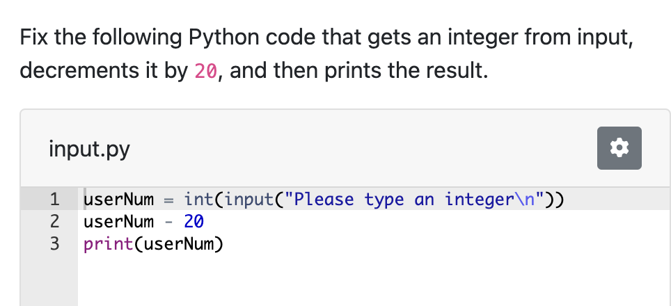 mikrobølgeovn Dempsey klynke Solved Fix the following Python code that gets an integer | Chegg.com