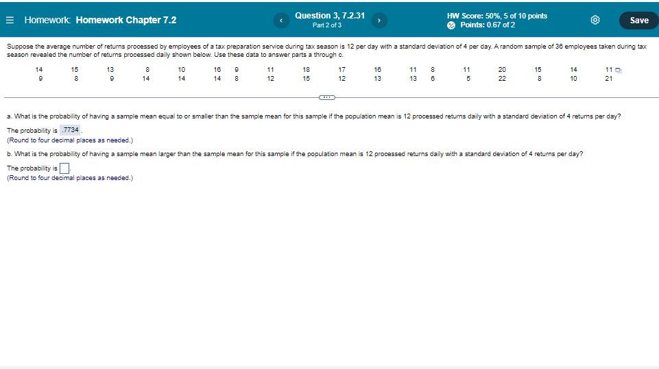 Solved Homework: Homework Chapter 7.2 Question 3, 7.2.31 | Chegg.com