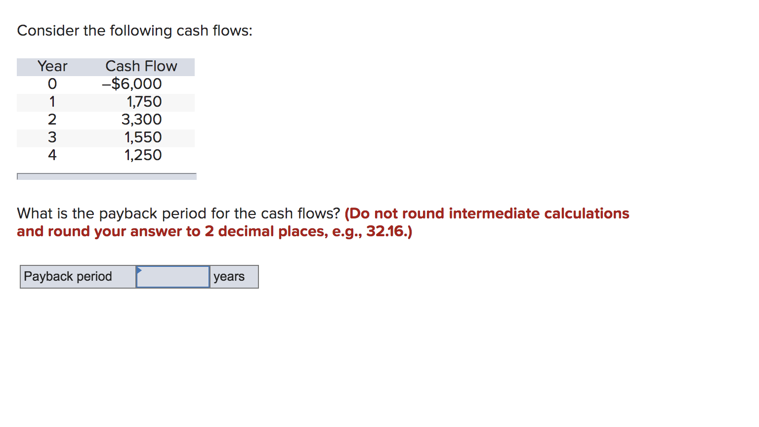 Solved Consider The Following Cash Flows Year 0 1 Cash Flow