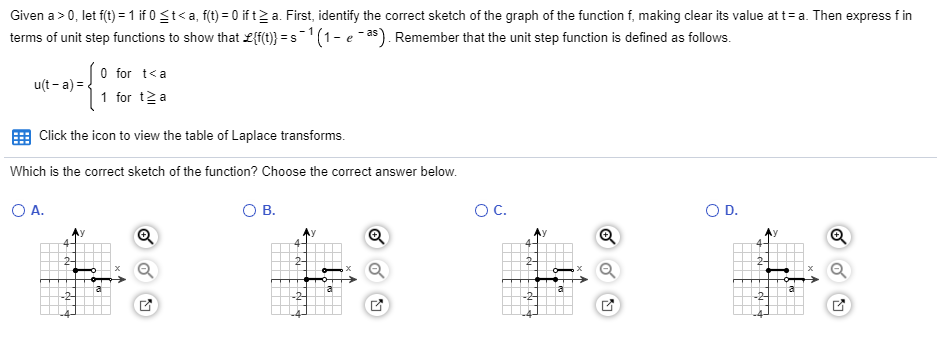 Solved Given a > 0, let f(t) = 1 if 0 St | Chegg.com