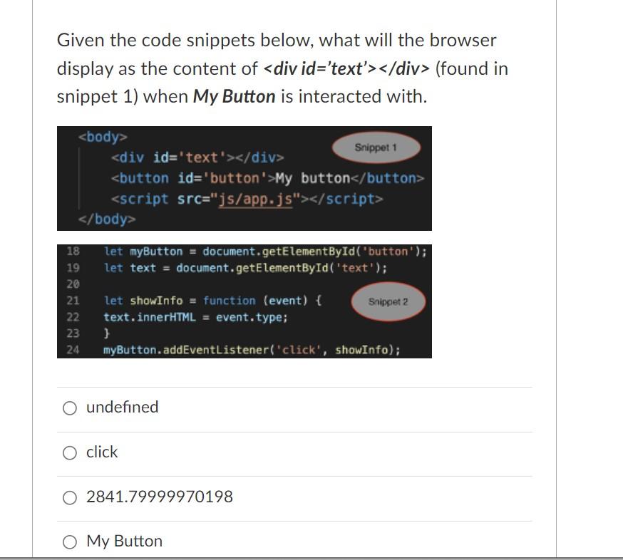 Solved Something in one of the code snippets is causing | Chegg.com