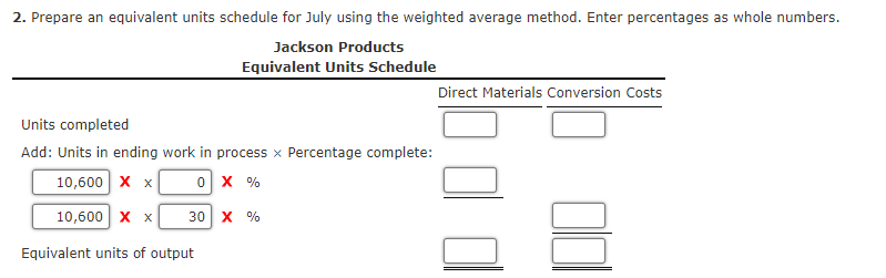 Solved Production: Units in process, July 1,70% complete* | Chegg.com