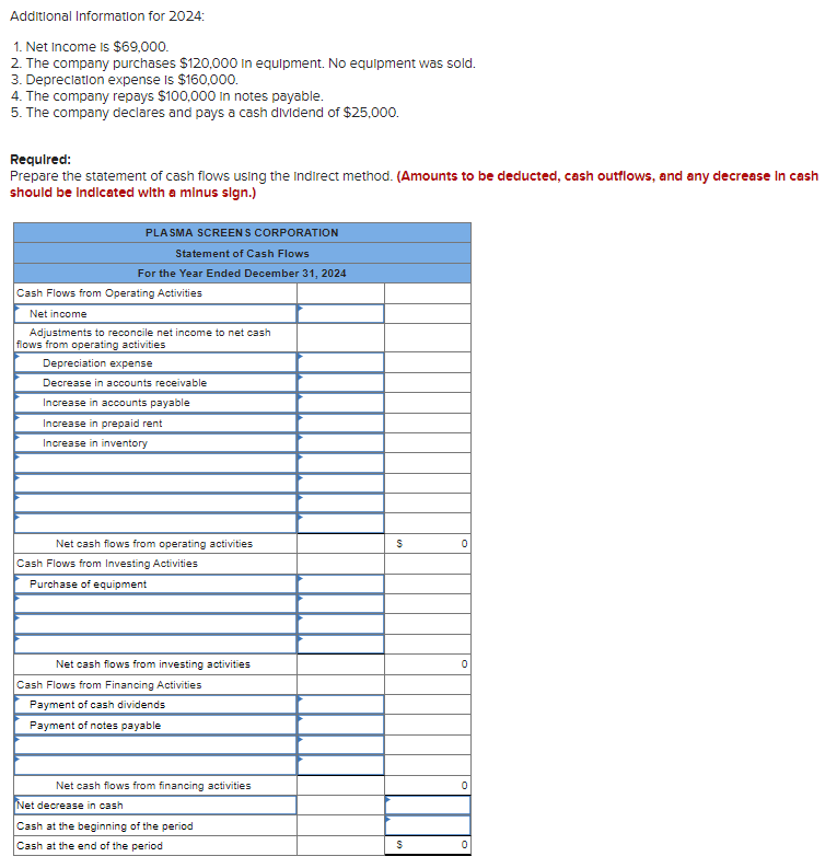 Solved Exercise 11-8 (Algo) Prepare a statement of cash | Chegg.com