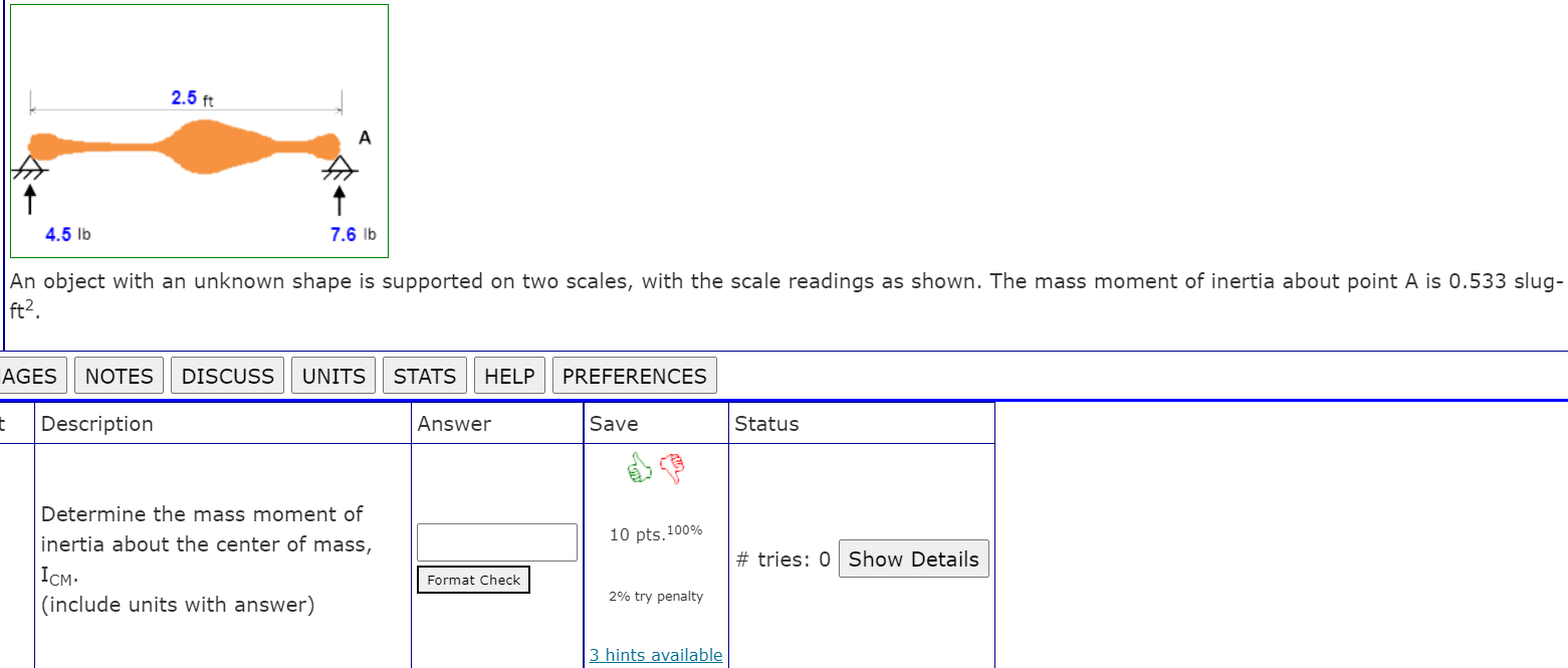 Solved Determine the mass moment of inertia about the center | Chegg.com