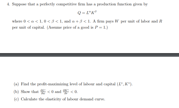 Solved 1. Suppose that a perfectly competitive firm has a | Chegg.com