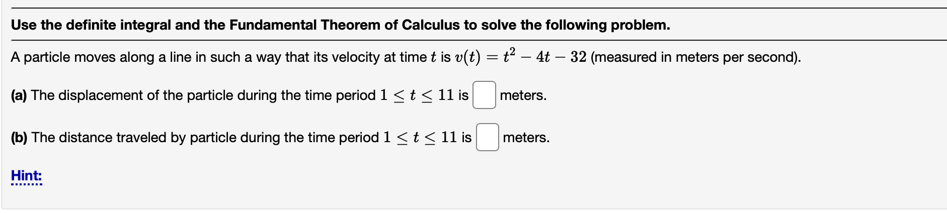 Solved Use the definite integral and the Fundamental Theorem | Chegg.com