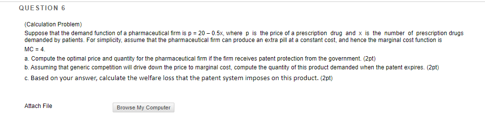 Solved QUESTION 6 (Calculation Problem) Suppose that the | Chegg.com
