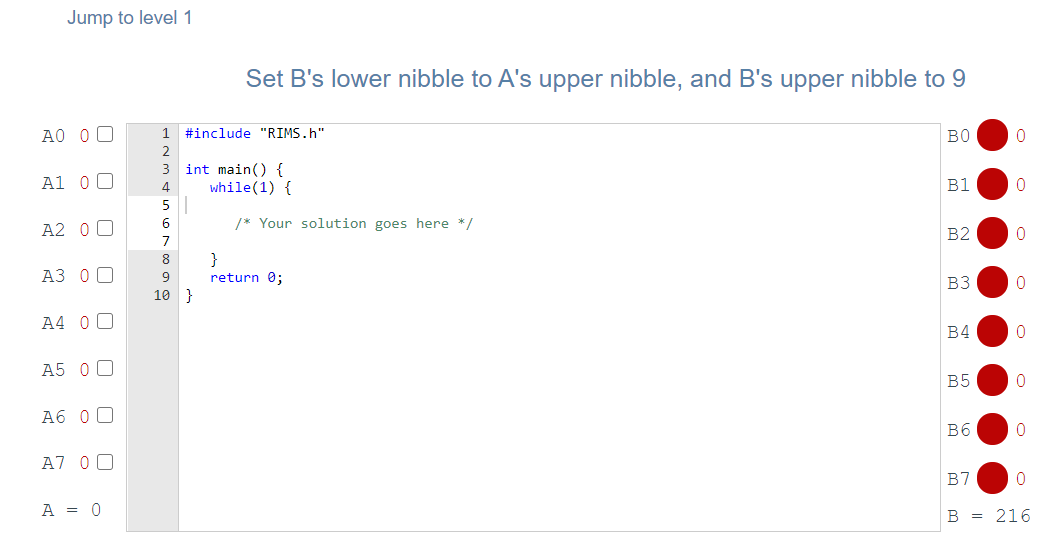 Solved Set B's Lower Nibble To A's Upper Nibble, And B's | Chegg.com