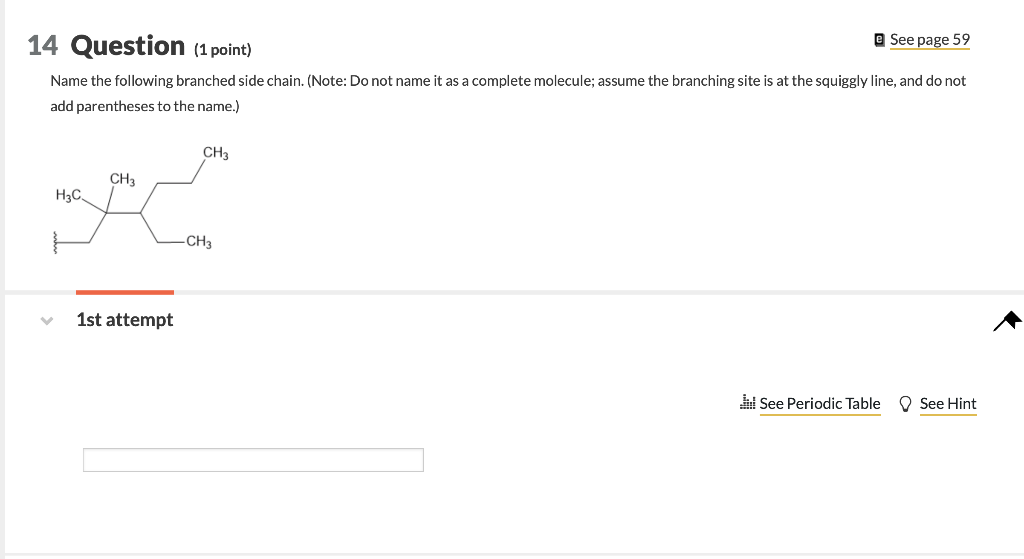 Solved 14 Question (1 point) See page 59 Name the Chegg com