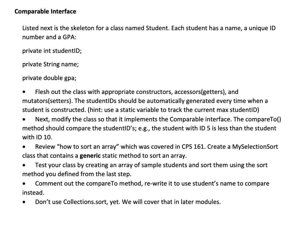 Solved Please post this question with Java Programming, | Chegg.com