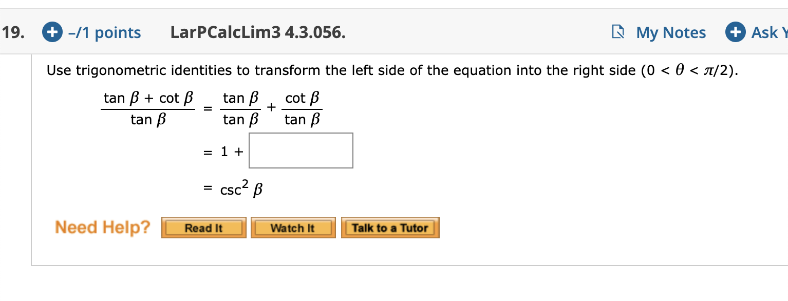 mynotes trigonometry mymathlab